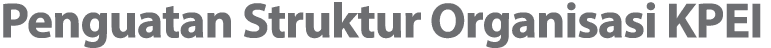 Penguatan Struktur Organisasi KPEI 