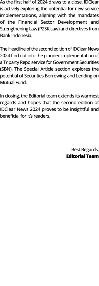 As the first half of 2024 draws to a close, IDClear is actively exploring the potential for new service implementatio...