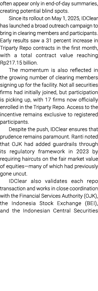 often appear only in end of day summaries, creating potential blind spots. Since its rollout on May 1, 2025, IDClear ...