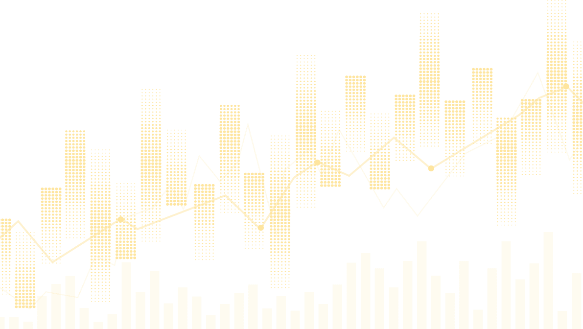 Business candle stick graph chart of stock market investment trading on white background design. Bullish point, Trend of graph. Vector illustration