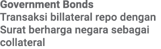 Government Bonds Transaksi billateral repo dengan Surat berharga negara sebagai collateral