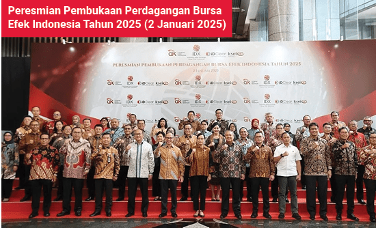 Peresmian Pembukaan Perdagangan Bursa Efek Indonesia Tahun 2025 (2 Januari 2025
