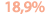 18,9% 